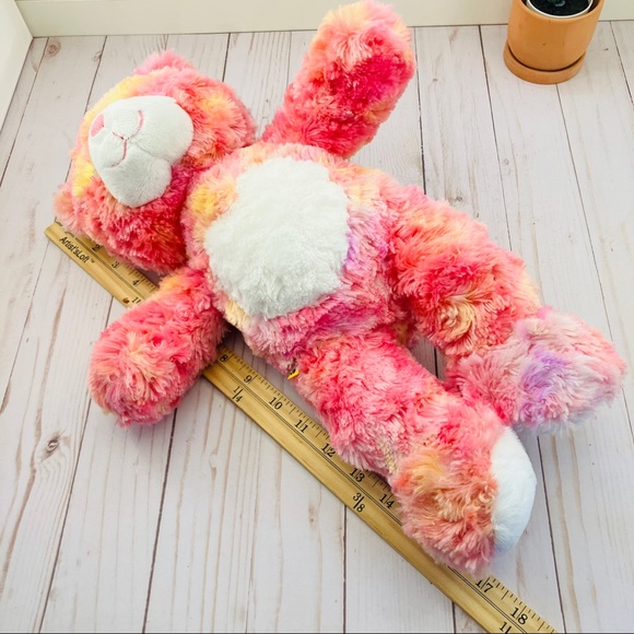 Build A Bear Endless Hugs Teddy 17" Plush Sherbert Pink Orange Valentine Day Toy - Picture 3 of 5
